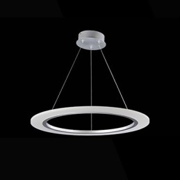 Hanglamp Ronde Plafondkroonluchter Melkachtig Acryl Plafondlampen met Enkele Ring