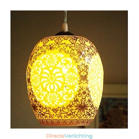 Retro Keramische lamp lamp Trappen Blauwe Enkele Kop Kroonluchter Creatief Retro Keramische lamp lamp Trappen Blauwe Enkele Kop Kroonluchter Creatief