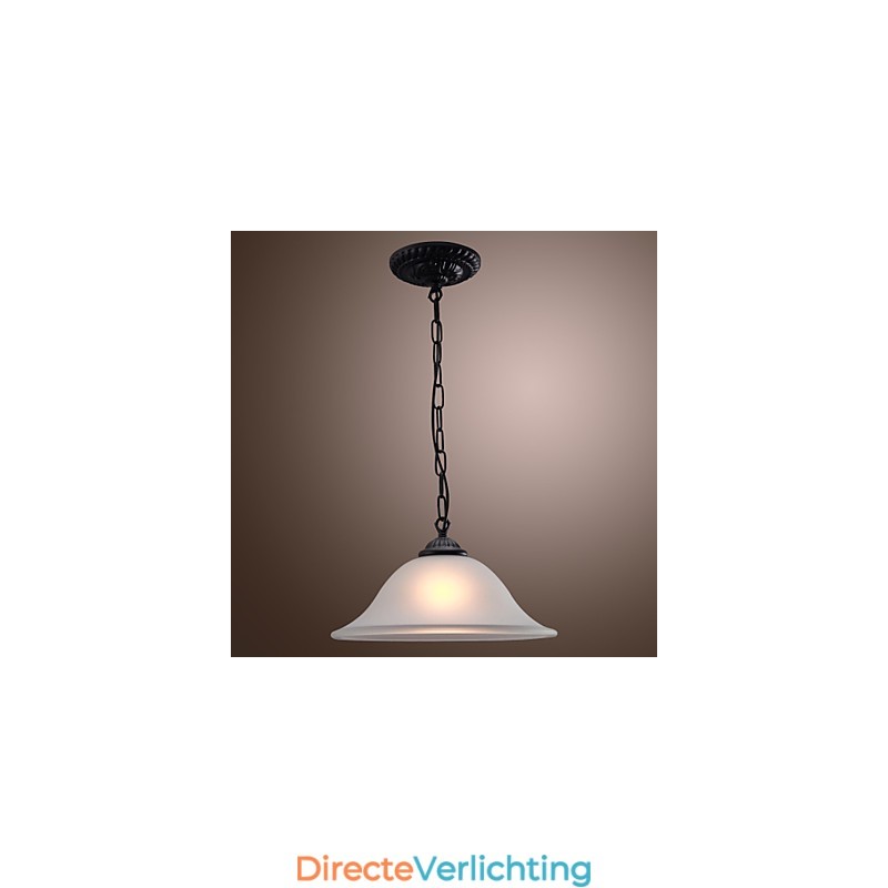 Traditionele klassieke komvormige mini-stijl bronzen hanglamp