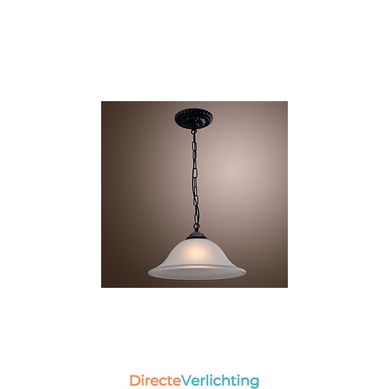 Traditionele klassieke komvormige mini-stijl bronzen hanglamp