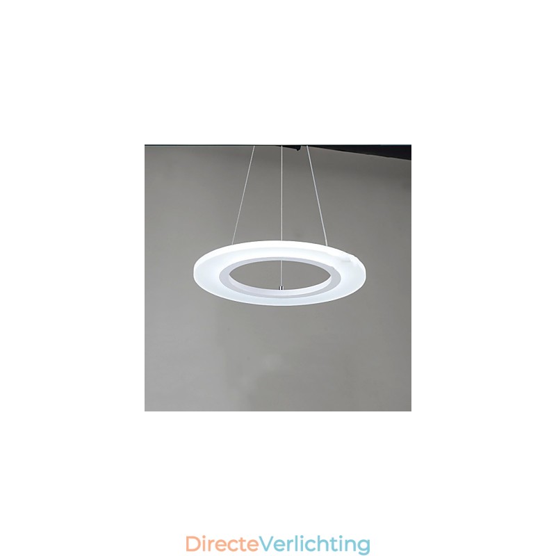 Hanglamp Ronde Plafondkroonluchter Melkachtig Acryl Plafondlampen met Enkele Ring