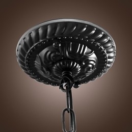 Traditionele klassieke komvormige mini-stijl bronzen hanglamp