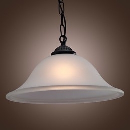 Traditionele klassieke komvormige mini-stijl bronzen hanglamp