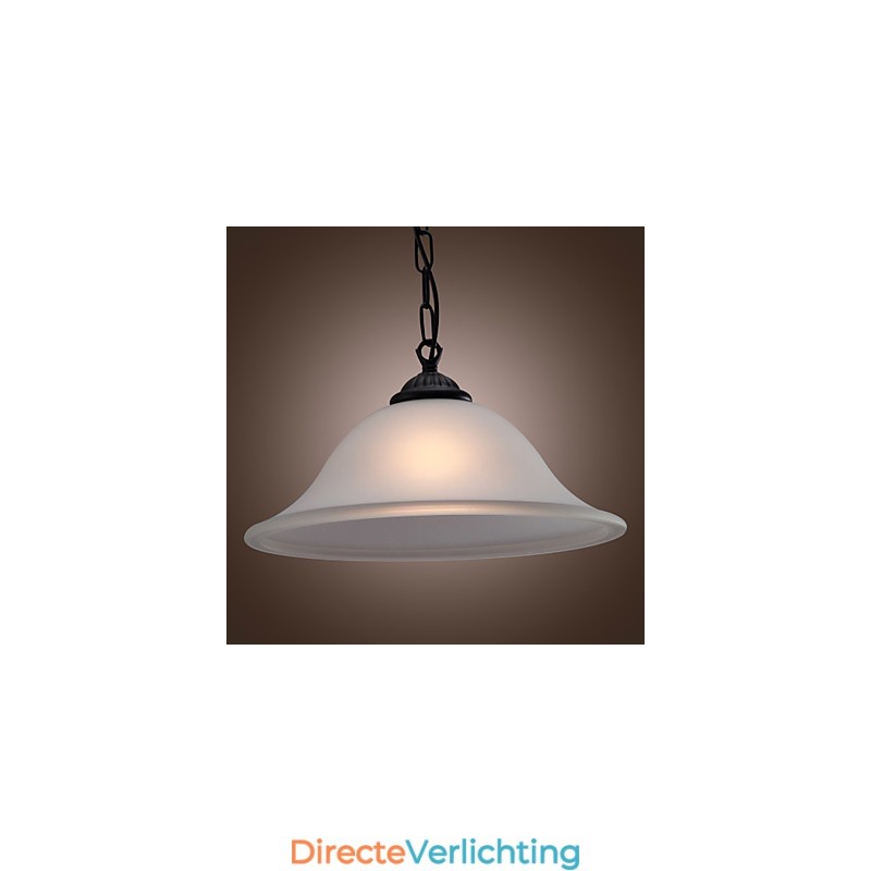 Traditionele klassieke komvormige mini-stijl bronzen hanglamp