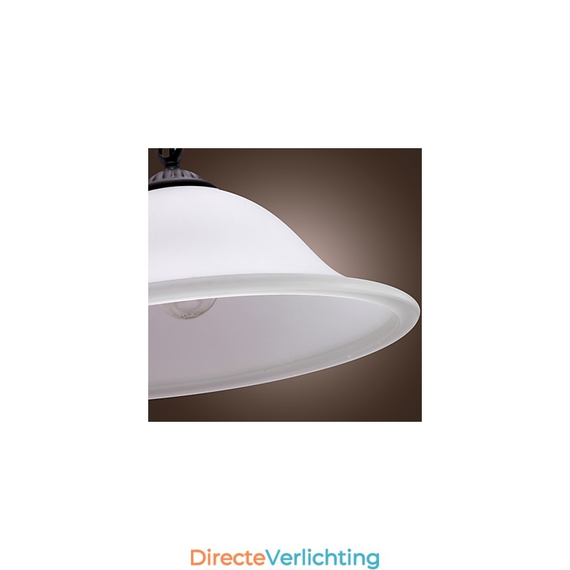 Traditionele klassieke komvormige mini-stijl bronzen hanglamp