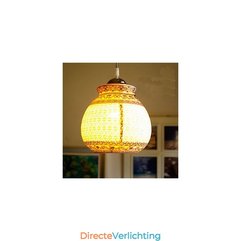 Retro Keramische lamp lamp Trappen Blauwe Enkele Kop Kroonluchter Creatief