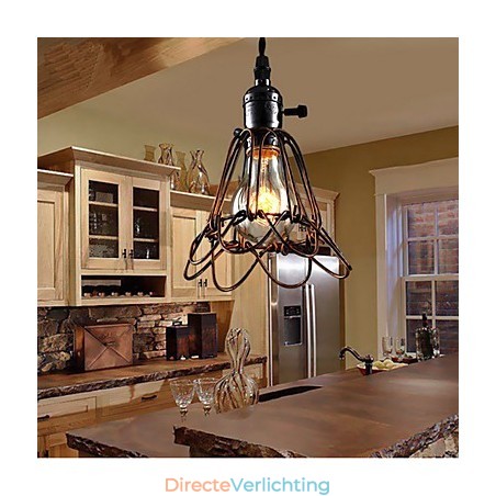 Amerikaanse Landelijke Industriële Windlamp Retro Kleine Kroonluchter IJzeren Kooi Amerikaanse Landelijke Industriële Windlamp Retro Kleine Kroonluchter IJzeren Kooi