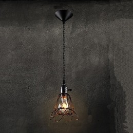 Amerikaanse Landelijke Industriële Windlamp Retro Kleine Kroonluchter IJzeren Kooi