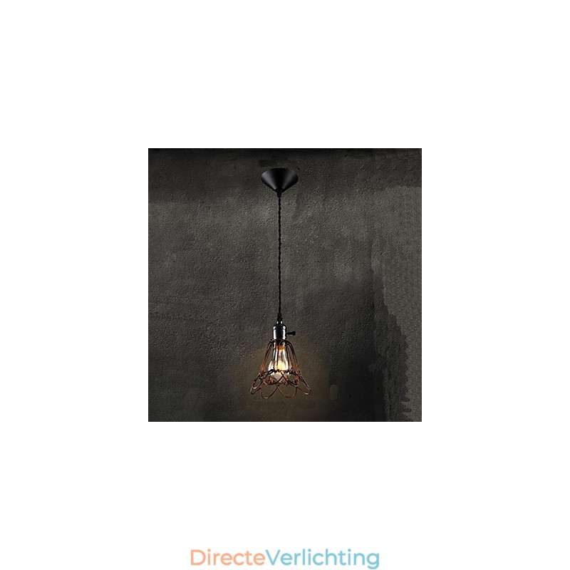 Amerikaanse Landelijke Industriële Windlamp Retro Kleine Kroonluchter IJzeren Kooi