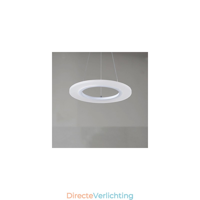 Hanglamp Ronde Plafondkroonluchter Melkachtig Acryl Plafondlampen met Enkele Ring