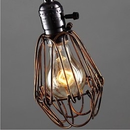 Amerikaanse Landelijke Industriële Windlamp Retro Kleine Kroonluchter IJzeren Kooi