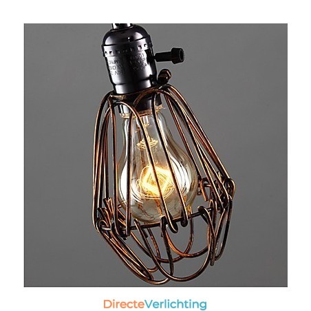 Amerikaanse Landelijke Industriële Windlamp Retro Kleine Kroonluchter IJzeren Kooi Amerikaanse Landelijke Industriële Windlamp Retro Kleine Kroonluchter IJzeren Kooi
