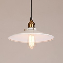 Vintage schilderij metalen hanglamp