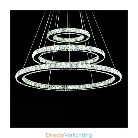 Dimbare kristallen hanglamp moderne ronde kroonluchter verlichting lampen koel wit ronde plafondlampen armaturen met afstandsbediening Dimbare kristallen hanglamp moderne ronde kroonluchter verlichting lampen koel wit ronde plafondlampen armaturen met afstandsbediening