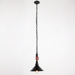 Waterpijp Retro Plating 1 Licht Schilderij Hanglamp