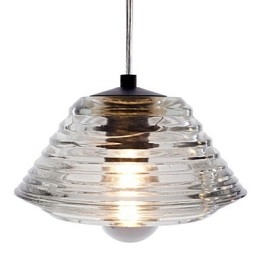 Moderne, eigentijdse glazen hanglamp