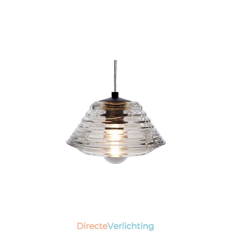 Moderne, eigentijdse glazen hanglamp