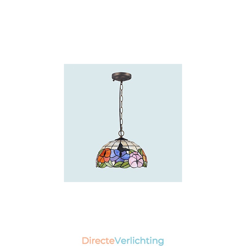 Landelijke creatieve kunsten Glas-in-lood kroonluchter Herstel van oude manieren Lamp Licht