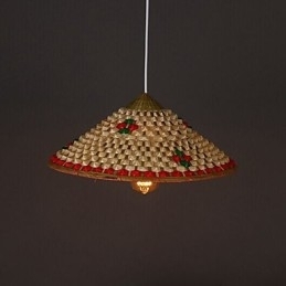Koffie Bamboe Hoeden Hoed Kroonluchter Lamp