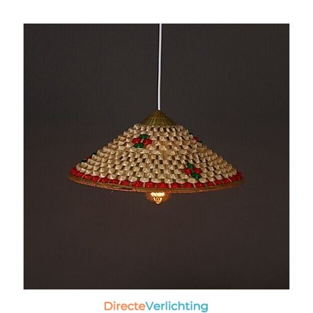 Koffie Bamboe Hoeden Hoed Kroonluchter Lamp Koffie Bamboe Hoeden Hoed Kroonluchter Lamp