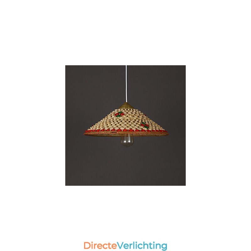 Koffie Bamboe Hoeden Hoed Kroonluchter Lamp