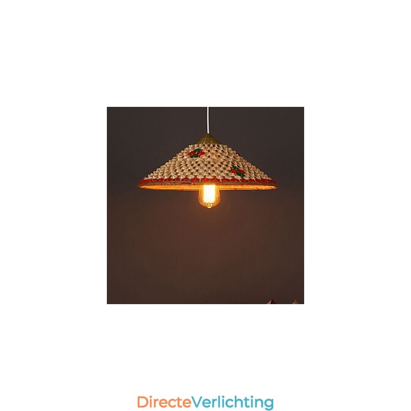 Koffie Bamboe Hoeden Hoed Kroonluchter Lamp