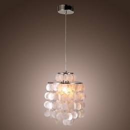 Moderne, eigentijdse mini-stijl chromen hanglamp