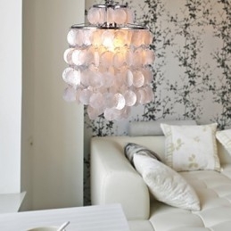 Moderne, eigentijdse mini-stijl chromen hanglamp