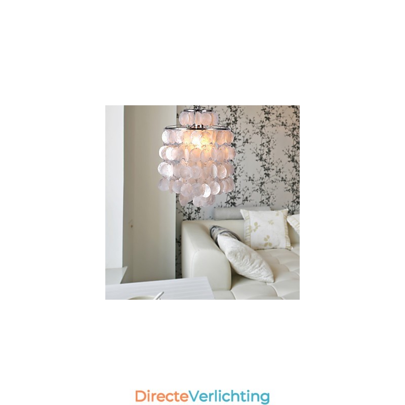 Moderne, eigentijdse mini-stijl chromen hanglamp
