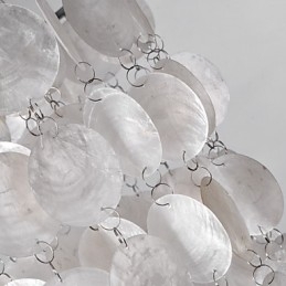 Moderne, eigentijdse mini-stijl chromen hanglamp