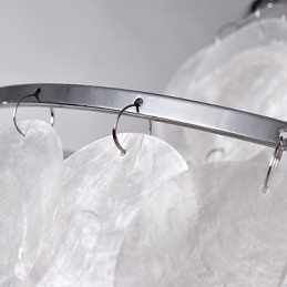 Moderne, eigentijdse mini-stijl chromen hanglamp