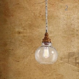 Houtnerf Kristallen Hanglamp Café Verlichting Lampen En Lantaarns
