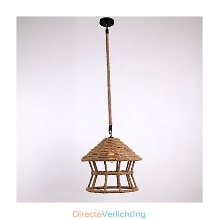 Rope 1-lichts hanglamp, eigentijds, landelijk Rope 1-lichts hanglamp, eigentijds, landelijk
