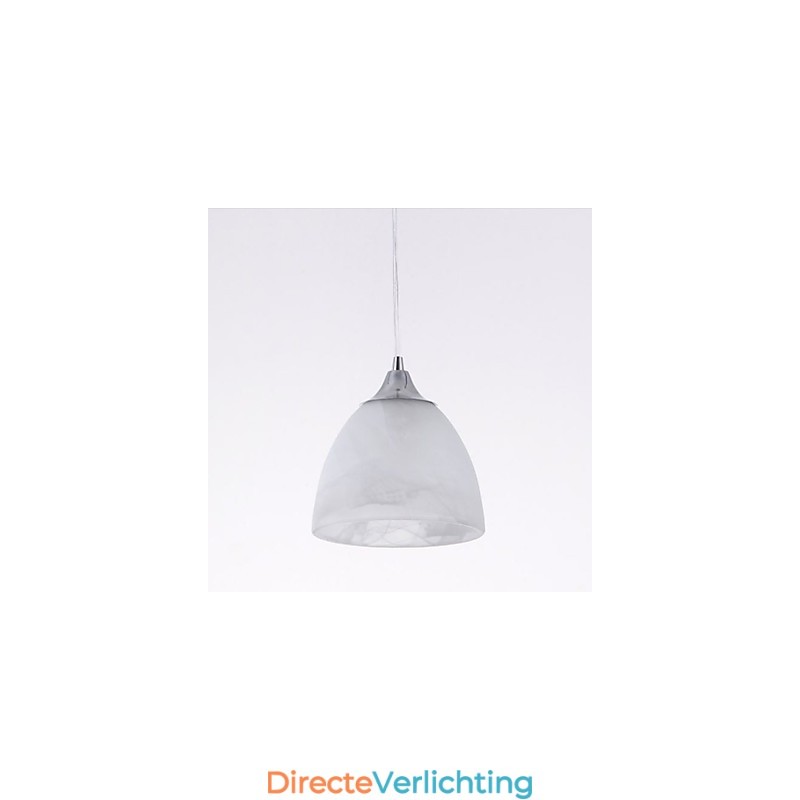 Moderne wijnbeker langwerpige hanglamp met drie lampen
