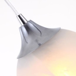 Moderne wijnbeker langwerpige hanglamp met drie lampen