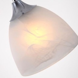 Moderne wijnbeker langwerpige hanglamp met drie lampen