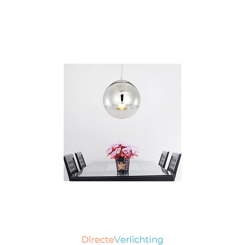 Hanglamp met 1 lichtbron in bolvorm