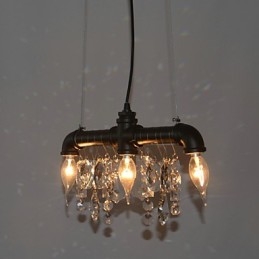 Noord-Amerikaanse stijl creatieve 3-lichts hanglamp in pijpontwerp