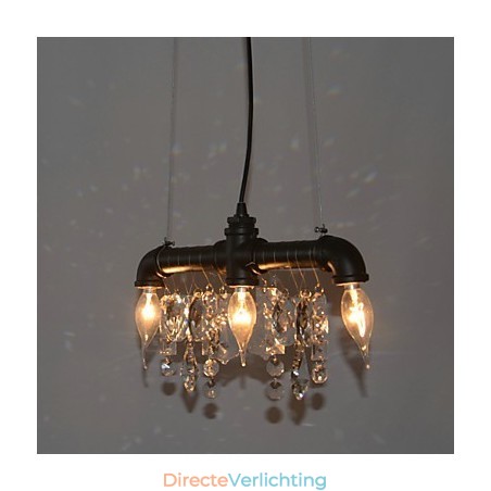 Noord-Amerikaanse stijl creatieve 3-lichts hanglamp in pijpontwerp Noord-Amerikaanse stijl creatieve 3-lichts hanglamp in pijpontwerp