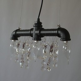 Noord-Amerikaanse stijl creatieve 3-lichts hanglamp in pijpontwerp