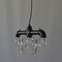 Noord-Amerikaanse stijl creatieve 3-lichts hanglamp in pijpontwerp