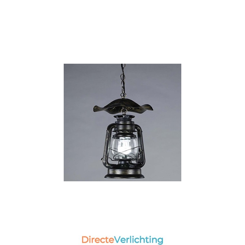 Vintage messing lantaarn hanglamp met 1 licht