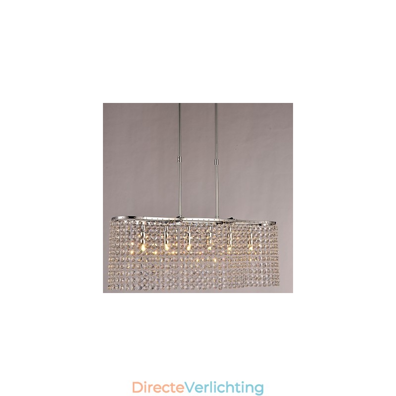Moderne eigentijdse kristallen gegalvaniseerde hanglamp