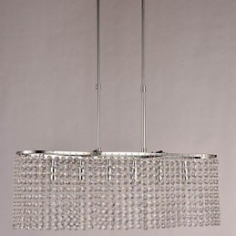 Moderne eigentijdse kristallen gegalvaniseerde hanglamp