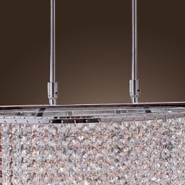 Moderne eigentijdse kristallen gegalvaniseerde hanglamp