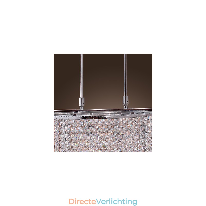 Moderne eigentijdse kristallen gegalvaniseerde hanglamp