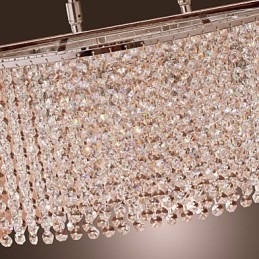 Moderne eigentijdse kristallen gegalvaniseerde hanglamp