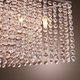 Moderne eigentijdse kristallen gegalvaniseerde hanglamp
