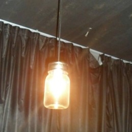 Moderne minimalistische hanglamp met 1 licht in flesvorm