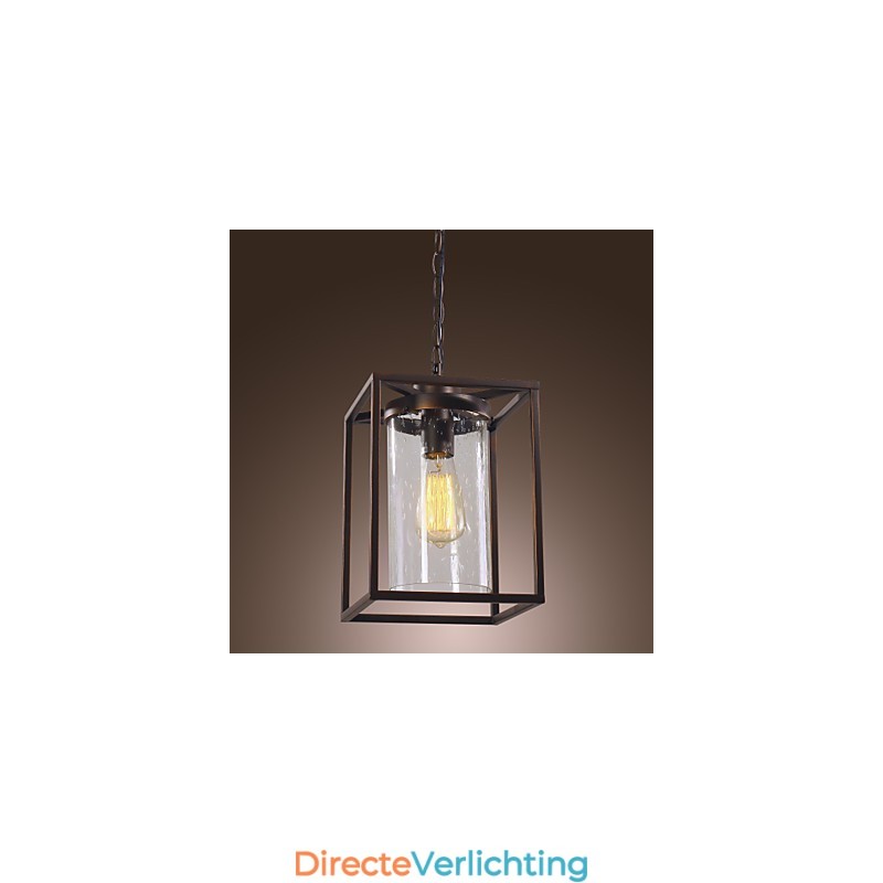 Traditionele klassieke vintage lantaarn mini-stijl gegalvaniseerde hanglamp eetkamer